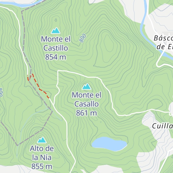 Map of Monte el Casallo
