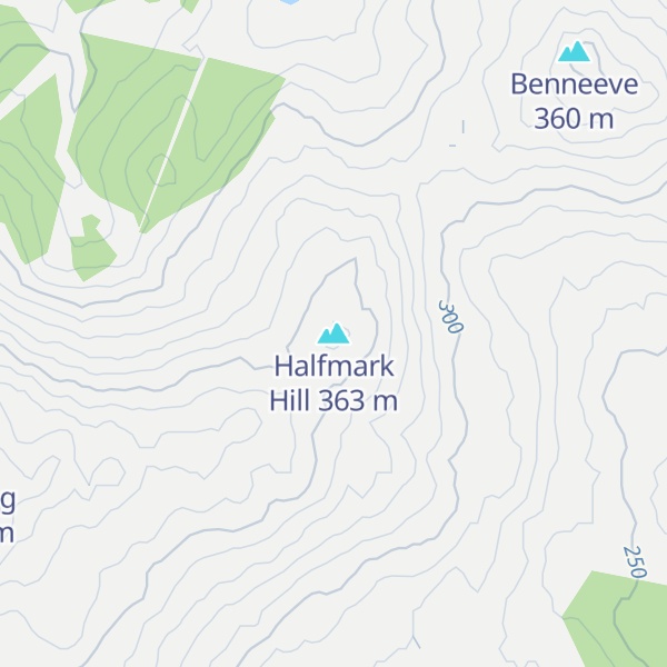 Map of Halfmark Hill