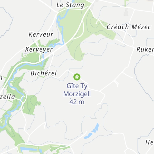 Map of Gîte Ty Morzigell