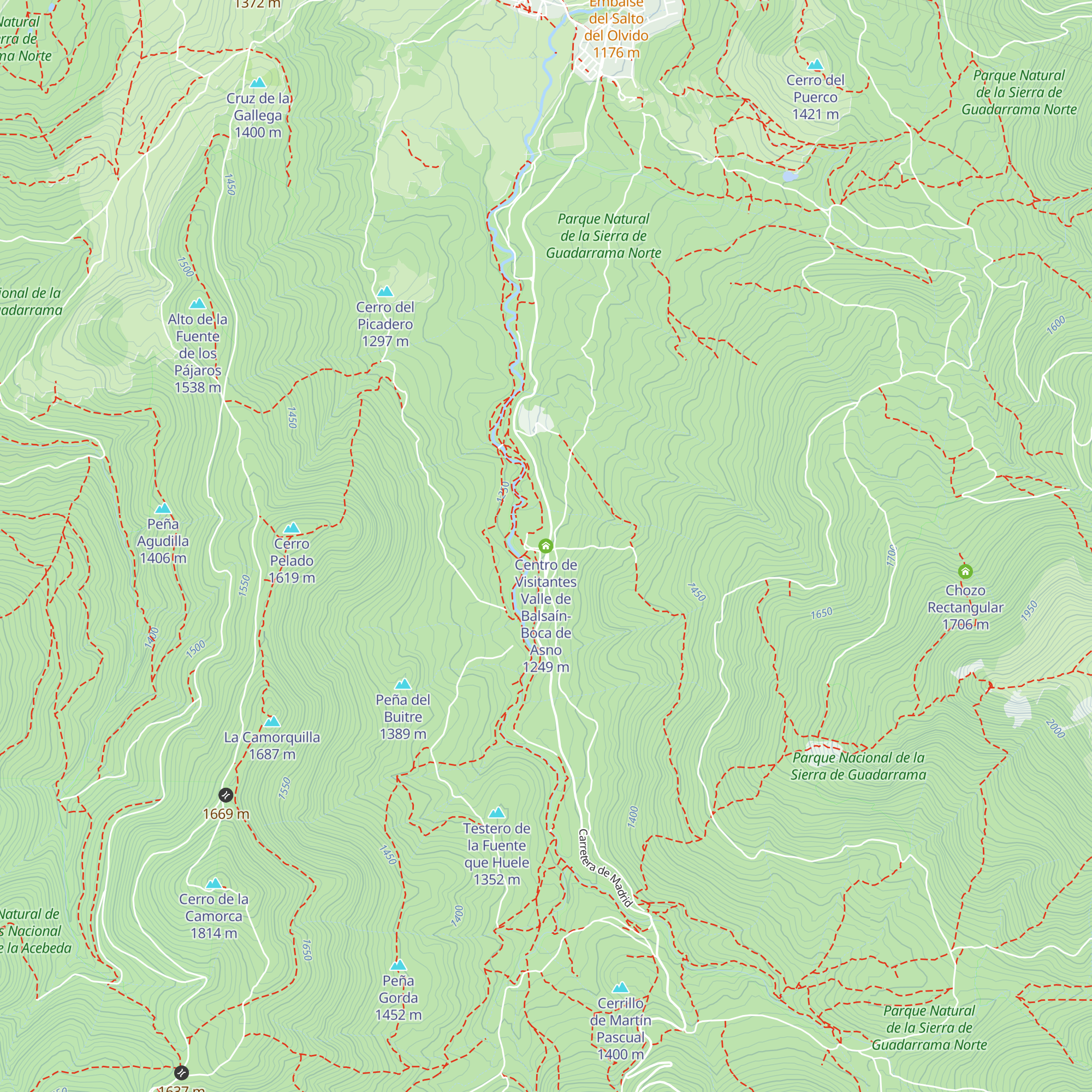 Centro de Visitantes Valle de Balsaín-Boca de Asno map