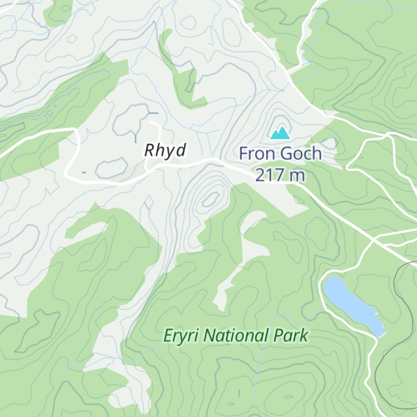 Map of Moel Y Llys