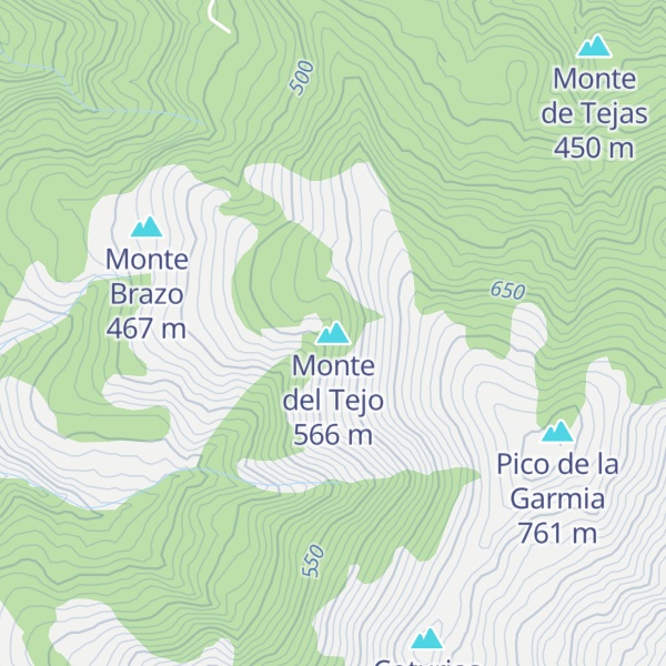 Map of Monte del Tejo