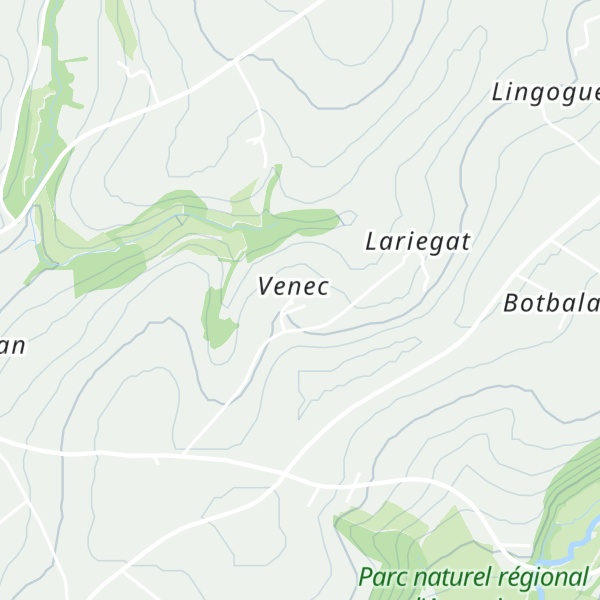 Map of Gîtes Le Venec