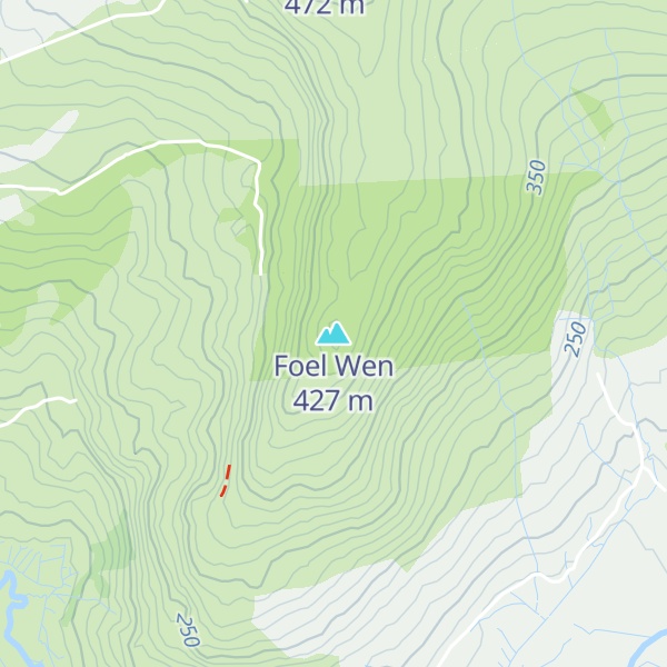 Map of Foel Wen