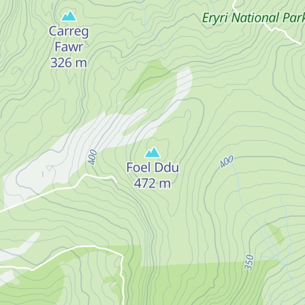Map of Foel Ddu