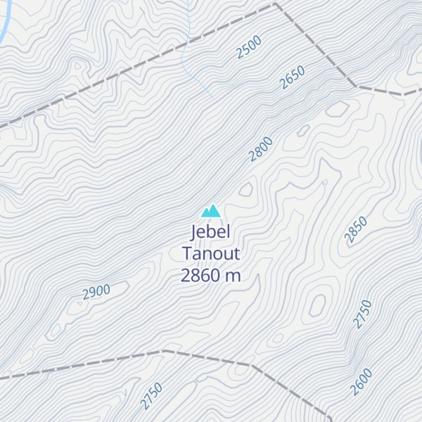 Map of Jebel Tanout