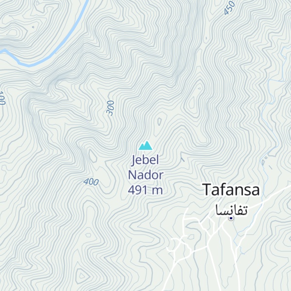 Map of Jebel Nador