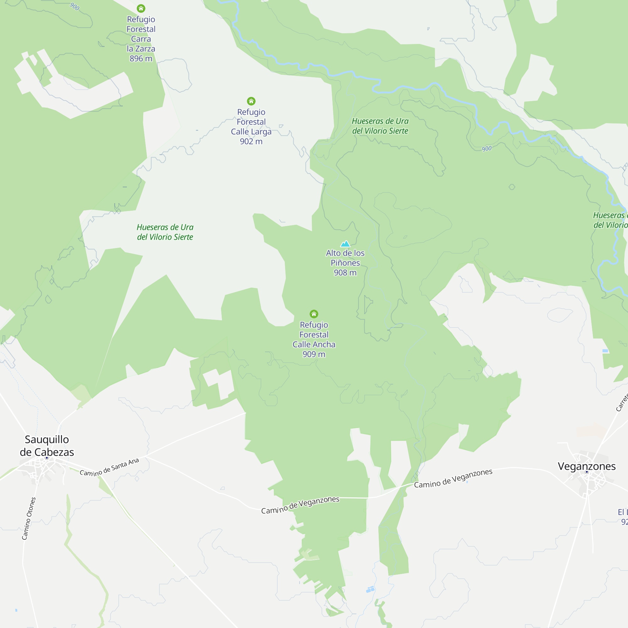 Refugio Forestal Calle Ancha map