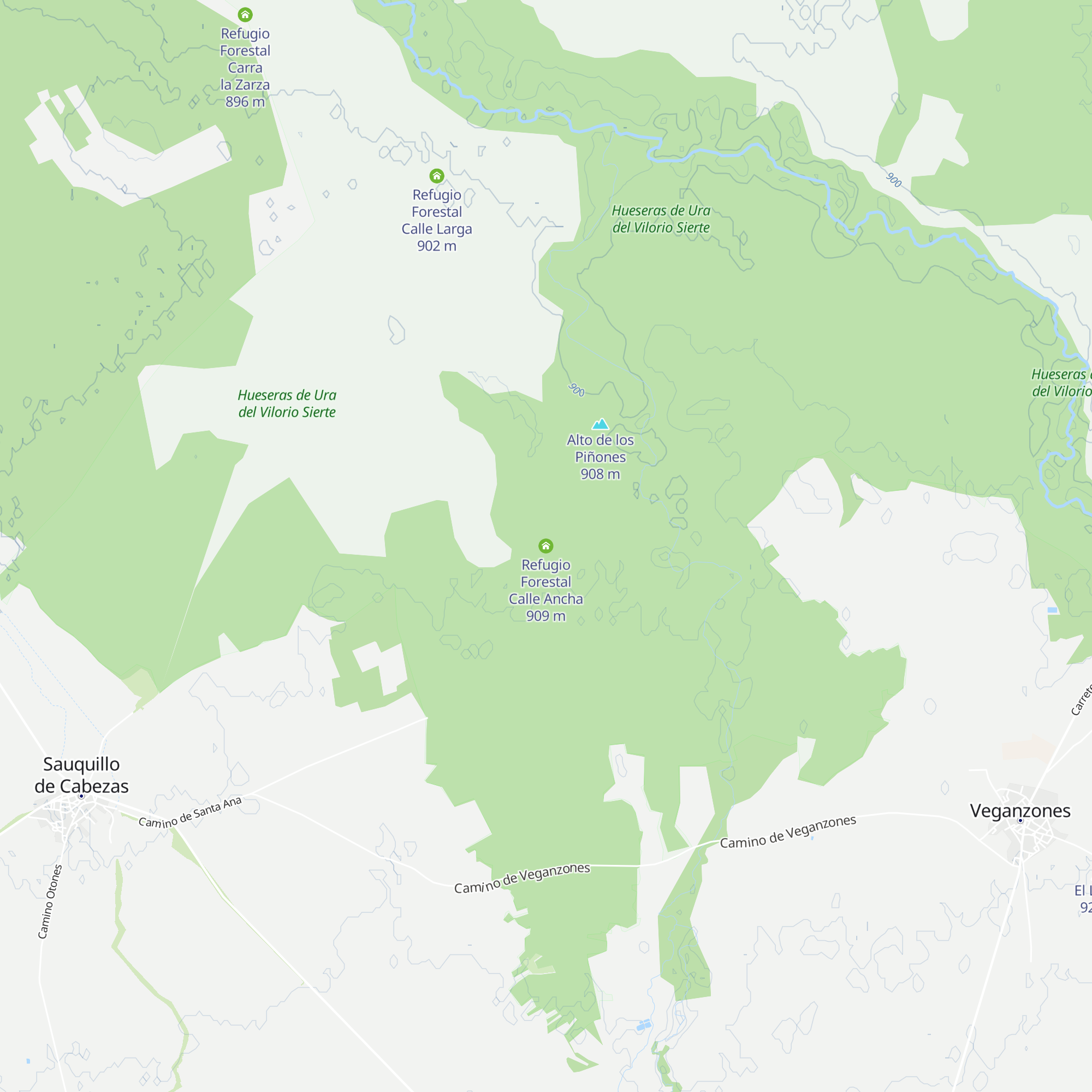 Refugio Forestal Calle Ancha map