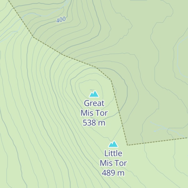 Map of Great Mis Tor