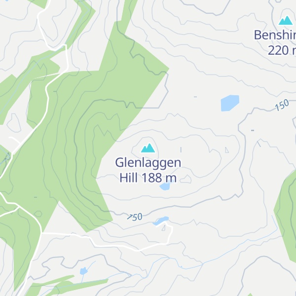 Map of Glenlaggen Hill