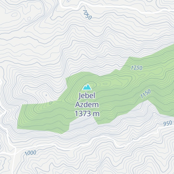 Map of Jebel Azdem