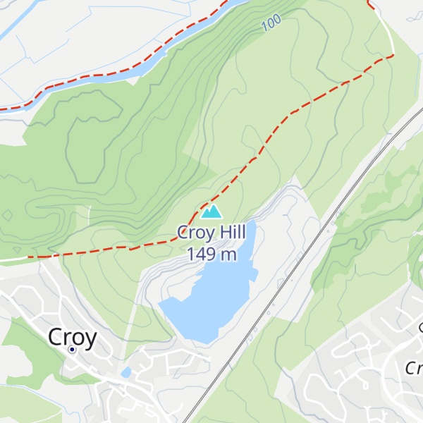 Map of Croy Hill