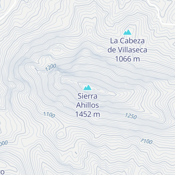 Map of Sierra Ahillos