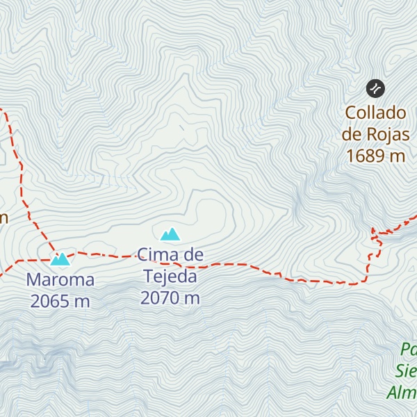 Map of Cerro del Sol