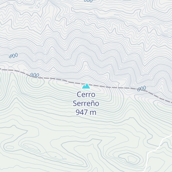Map of Cerro Serreño
