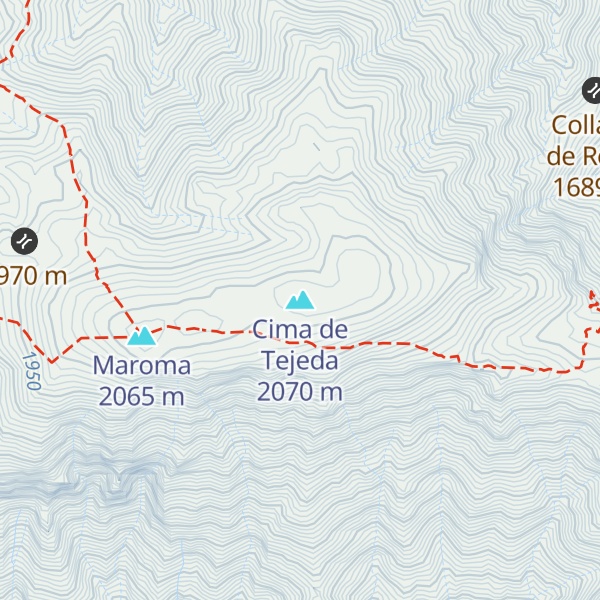 Map of Cima de Tejeda