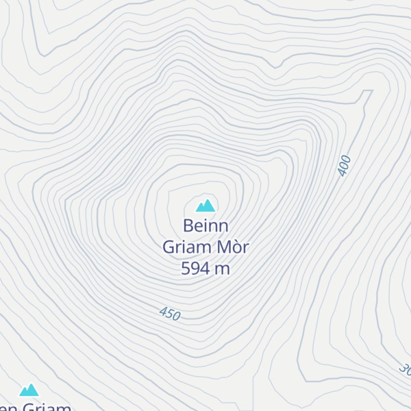 Map of Beinn Griam Mòr