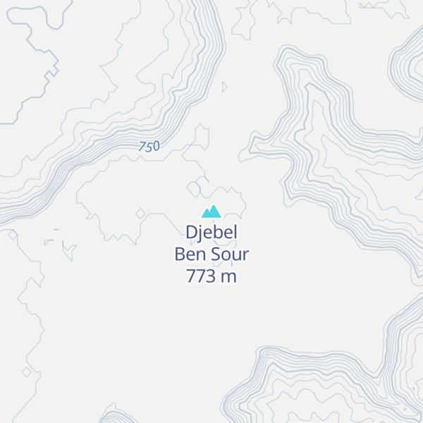 Map of Djebel Ben Sour