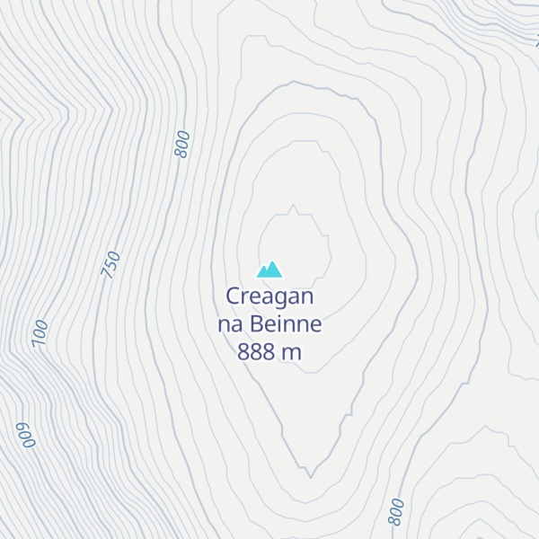 Map of Creagan na Beinne