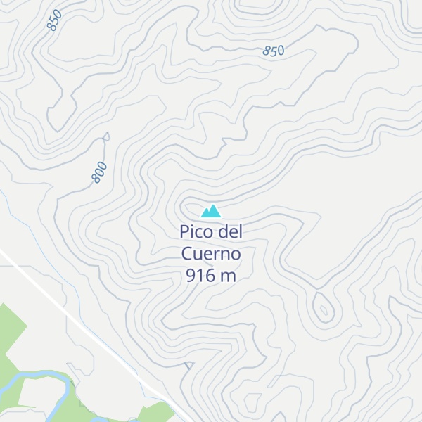 Map of Pico del Cuerno