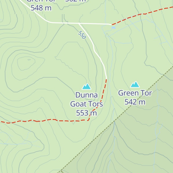 Map of Dunna Goat Tors