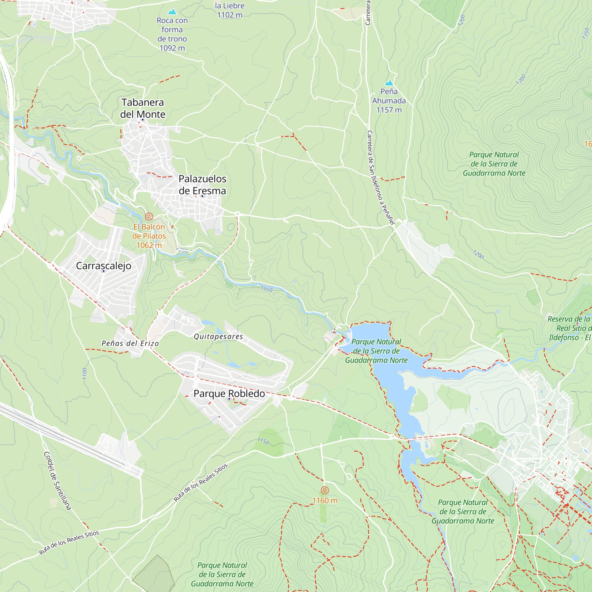 Refugio de pastores map