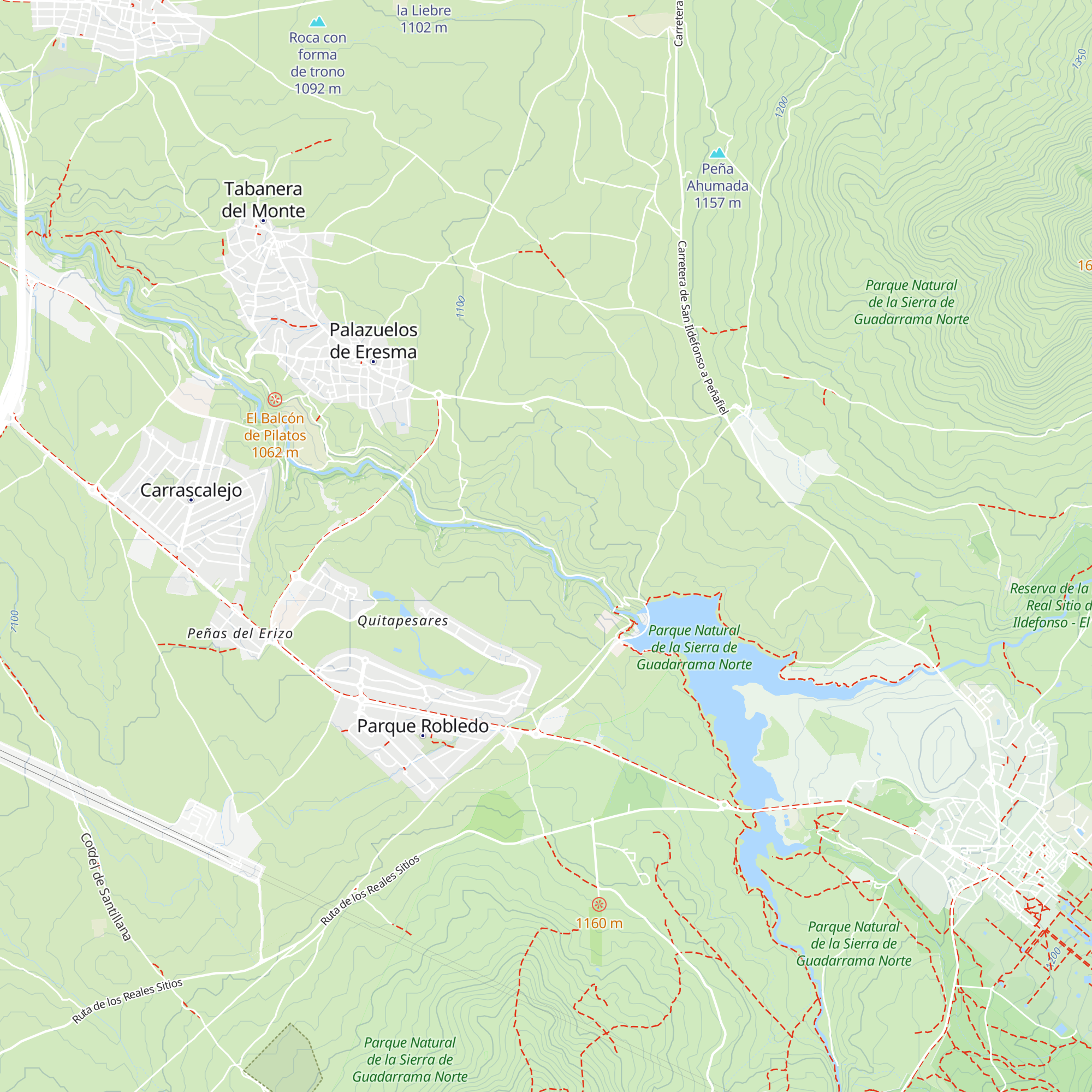Refugio de pastores map