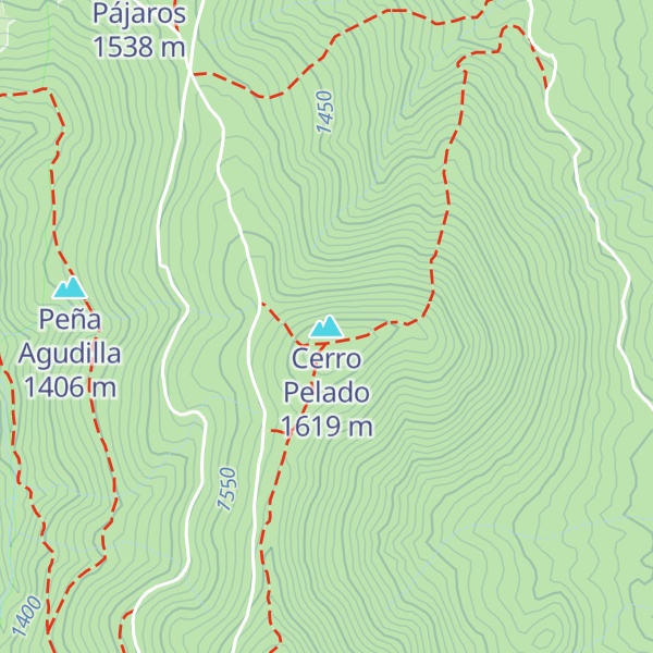 Map of Cerro Pelado