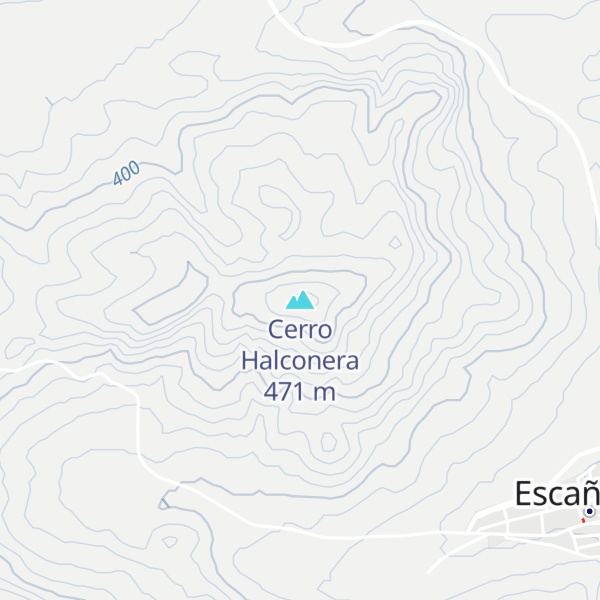 Map of Cerro Halconera