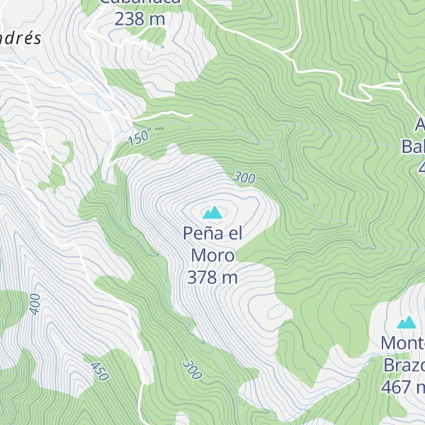 Map of Peña el Moro