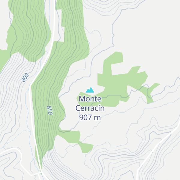 Map of Monte Cerracín