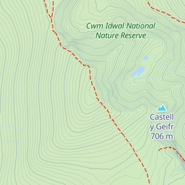 Map of Y Garn