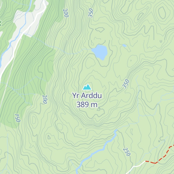 Map of Yr Arddu