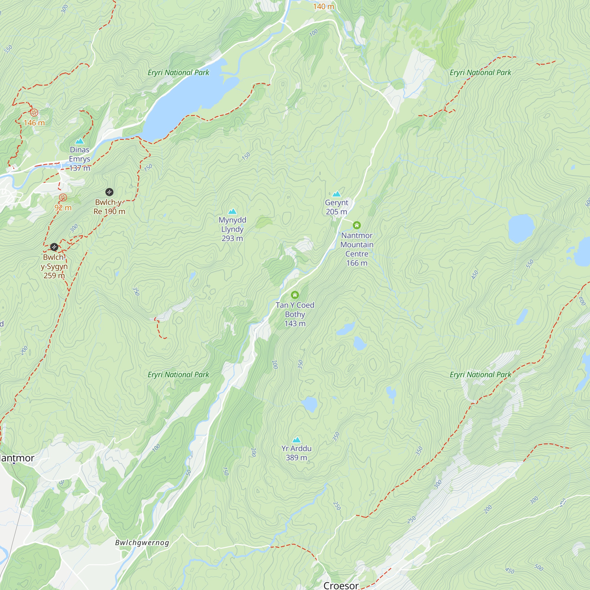 Tan Y Coed Bothy map