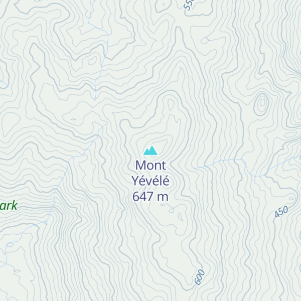 Map of Mont Yévélé
