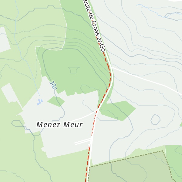Map of Roc'h Glujau