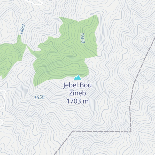 Map of Jebel Bou Zineb