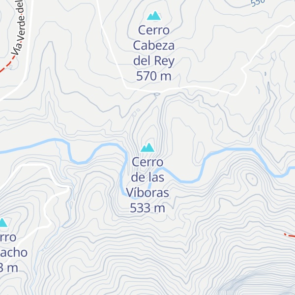 Map of Cerro de las Víboras