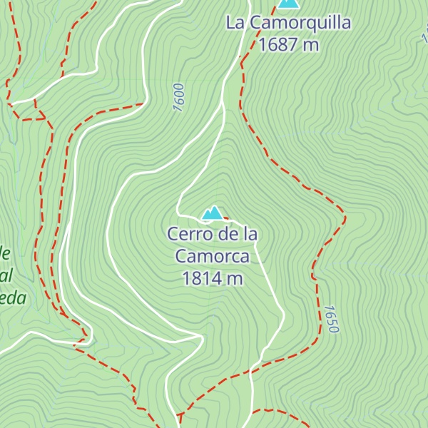 Map of Refugio de la Camorca
