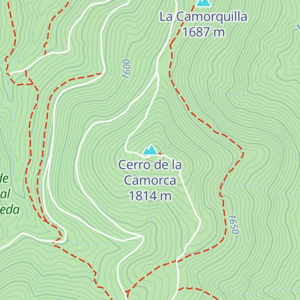 Map of Cerro de la Camorca