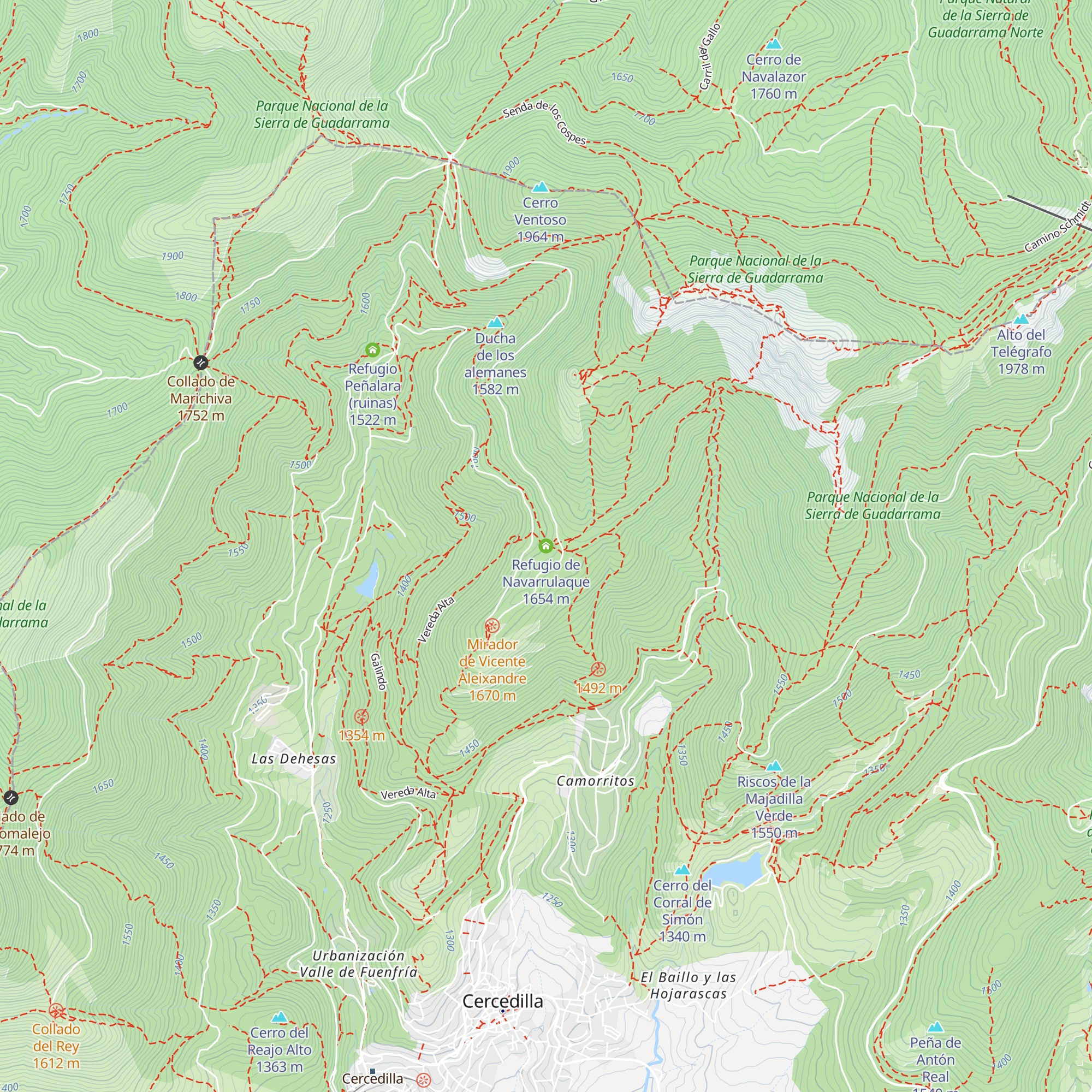 Refugio de Navarrulaque map