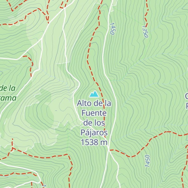 Map of Alto de la Fuente de los Pájaros