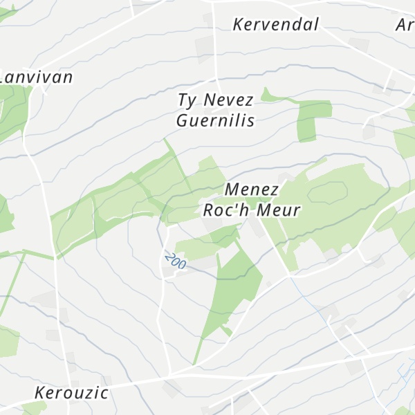 Map of Menez Roc’h Meur