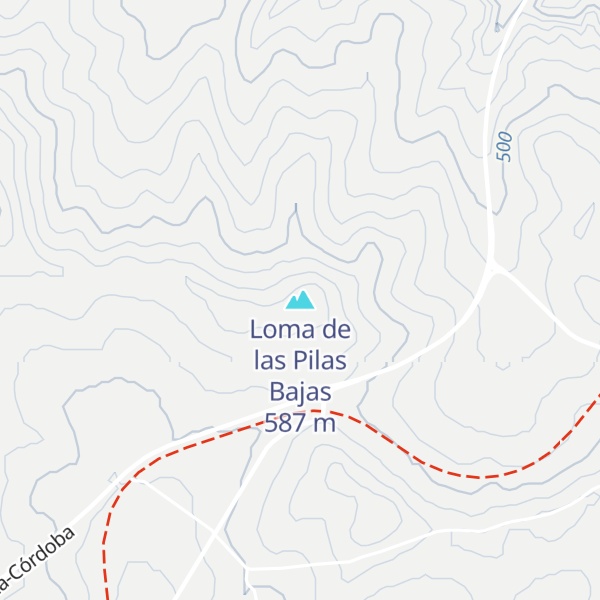 Map of Loma de las Pilas Bajas