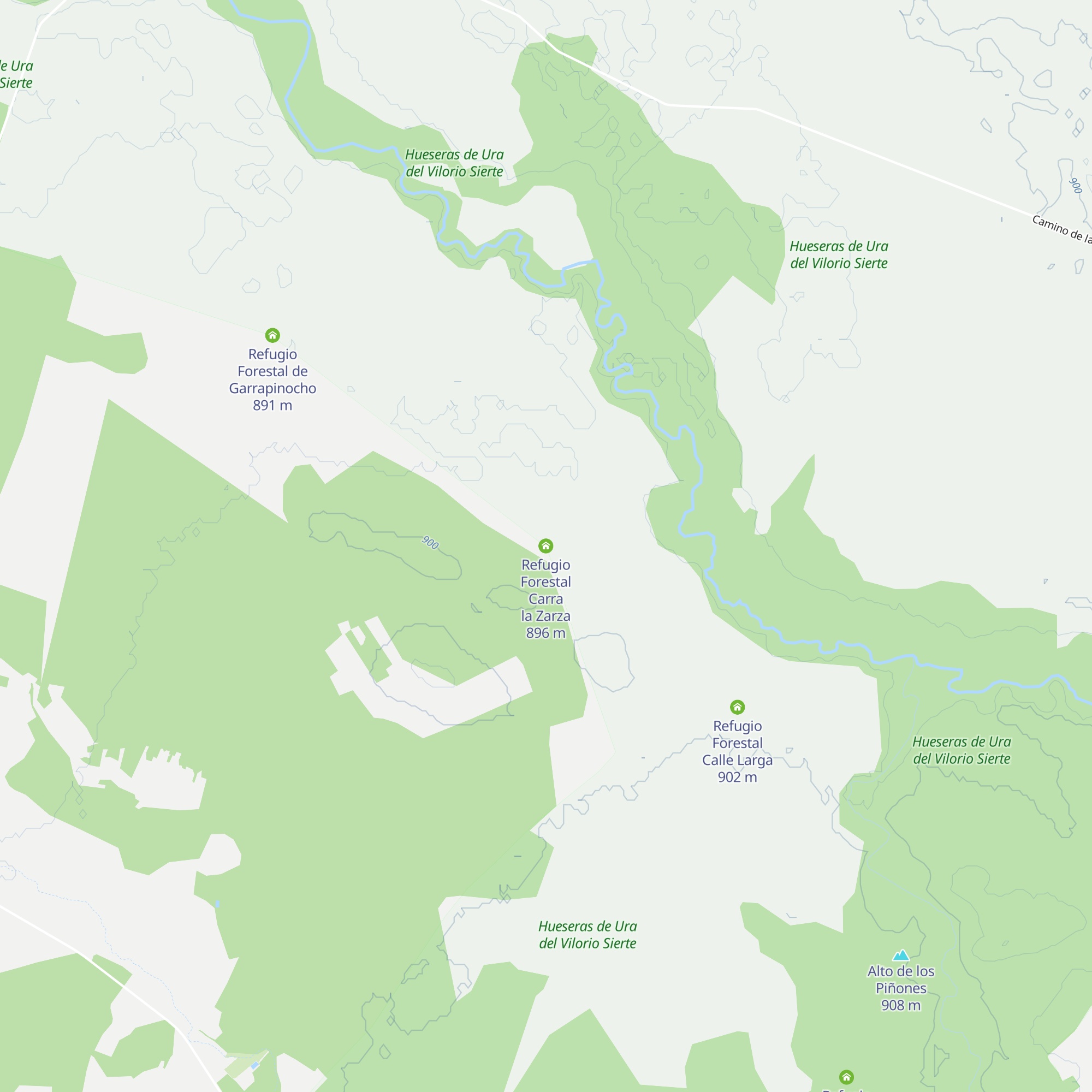 Refugio Forestal Carra la Zarza map