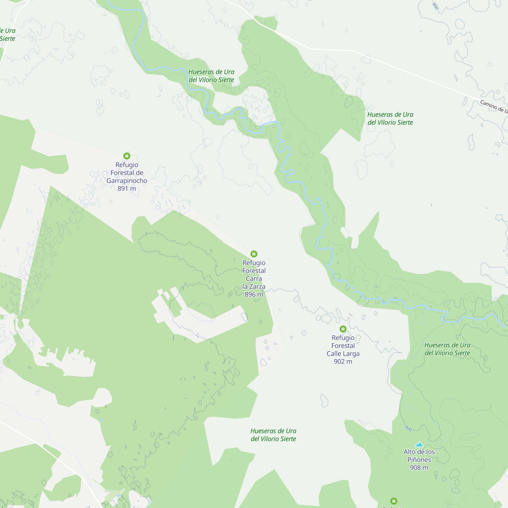 Refugio Forestal Carra la Zarza map