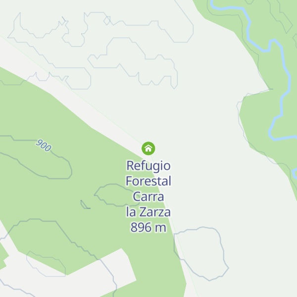 Map of Refugio Forestal Carra la Zarza