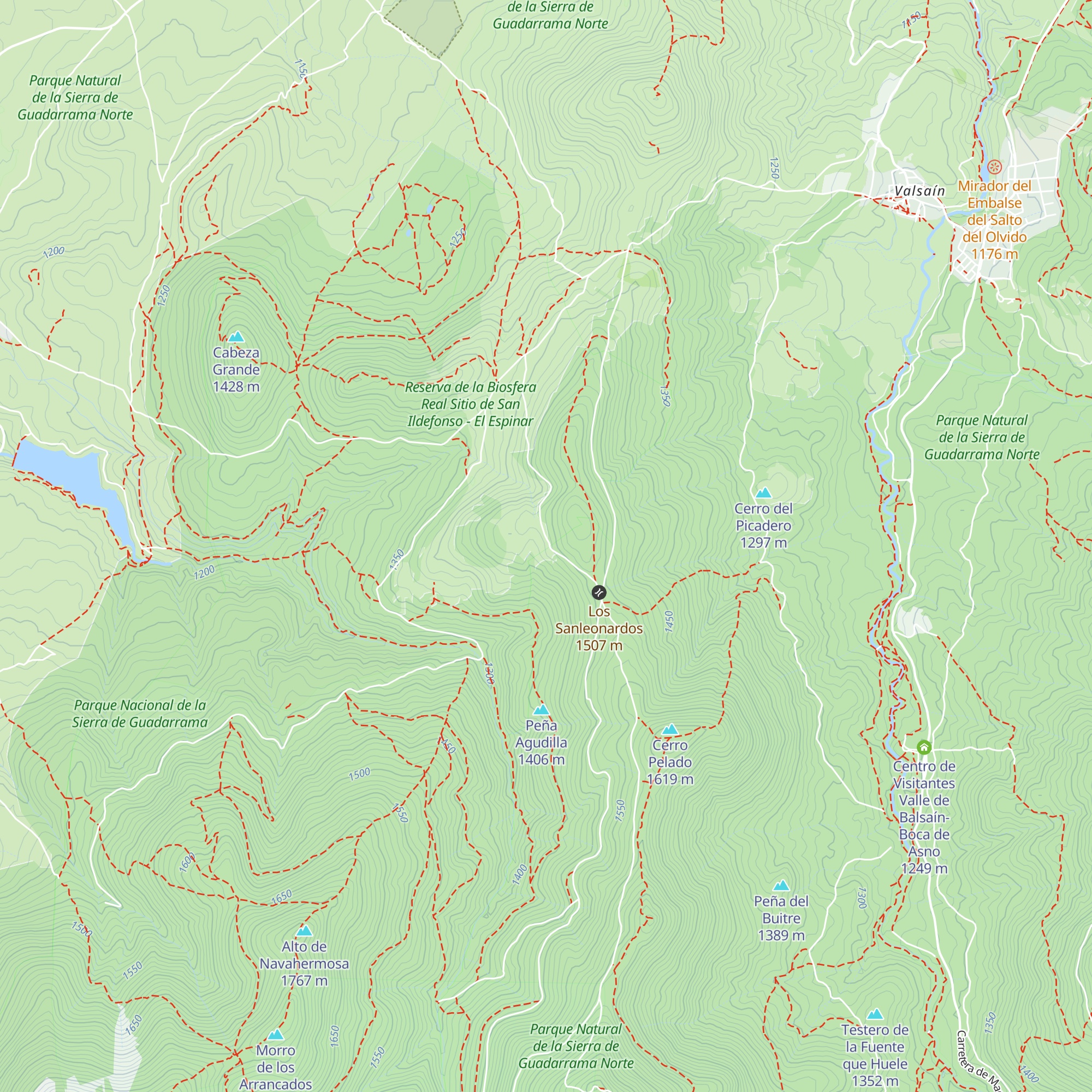 Refugio de los Pastores map