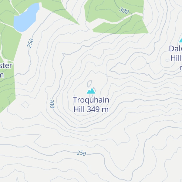 Map of Troquhain Hill